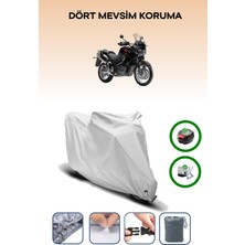 Aprilia Caponord 1000 Etv Için Arka Çanta Ve Kilit Uyumlu Gri Motosiklet Branda, Güvenli