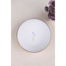 Tabak Evi Porselen Natura Lavanta Altın Yaldız Kase 13,50CM Tekli