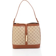 Bej 2 Taba  Kadın Omuz Çantası C06004221151