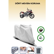 Jawa Rvm 500 Adventure Için Arka Çanta Ve Kilit Uyumlu Gri Motosiklet Branda, Güvenli