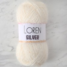 Loren Sılver Beyaz El Örgü Ipi - RS0064 - 34070