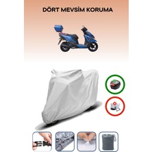 Breen Yuki Crypto 50 Gri Motosiklet Brandası Arka Çanta Uyumlu