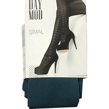 Daymod Kadın Şimal Micro File Desenli Külotlu Çorap