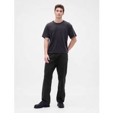 Gap Erkek Siyah Relaxed Straight Jean Pantolon