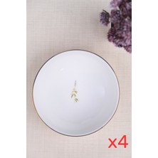 Tabak Evi Porselen Natura Salkım Altın Yaldız Kase 13,50CM 4 Lü