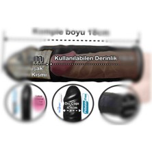 Shkoder 4 cm Uzatmalı Dolgulu Damarlı Siyah Zenci Kılıf Prezervatif