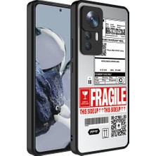 Xiaomi Mi 12T Pro Kılıf Aynalı Desenli Kamera Korumalı Parlak Ata Mirror Kapak-Fragile