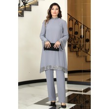 Şifon Umay Büyük Beden Tesettür Takım