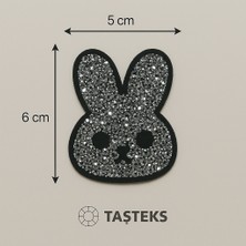 Taşteks Taşlı Ütülenebilen Veya Sticker Olarak Kullanılabilen Tavşan Modeli