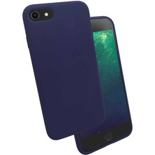 iPhone Se 2022 Uyumlu Ata Silk Silikon-Lacivert