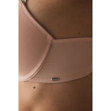 Açık Gül Kurusu Essentials Balenli Push Up Sütyen