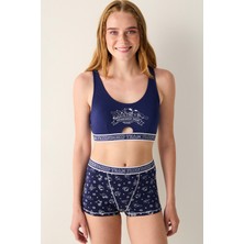 Removable Padded Lacivert Üst - Sanrio Koleksiyonu