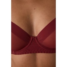 Penti Bordo Essentials Balenli File Sütyen
