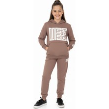 Crassi Kız Çocuk Eşofman Takımı Kapüşonlu Cepli