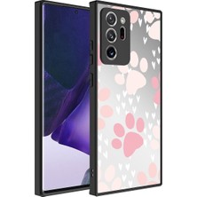 Galaxy Note 20 Ultra Kılıf Aynalı Desenli Kamera Korumalı Parlak Ata Mirror Kapak-Pati