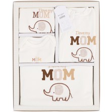 My Baby Kumsal % 100 Coton 10 Lu Hastane Çıkışı Filli Desen 10066 Ekru