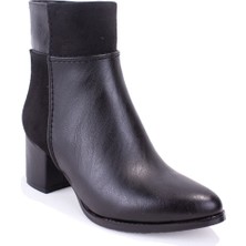 Dagoster DZA07-928910 Siyah Klasik Topuklu Kadın Bot