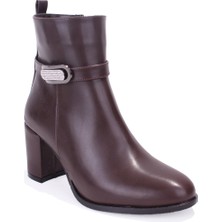 Dagoster DZA07-7251759 Kahve Klasik Topuklu Kadın Bot