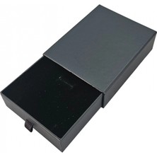 Siyah Çekmeceli Büyük Kolye&set Karton Kutu 12 Li Paket (Içi Süngerli)