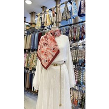 Saklı Bahar Eşarp Kırmızı