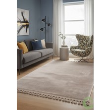 Post/peluş Yıkanabilir Kaymaz Taban Yumşacık Vizon Örgü Saçaklı Modern ve Şık Salon Oturma Odası Mutfak Çocuk Odası Koridor Antre Halısı