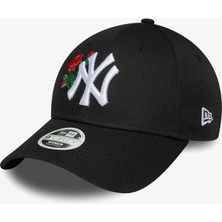 New Era  Rose 9forty Neyyan  Blk Kadın Siyah Şapka.-