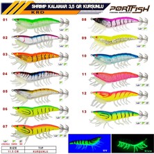 Portfish Shrimp Kalamar Zokası 3,5 gr Kurşunlu 11,5 cm - 11