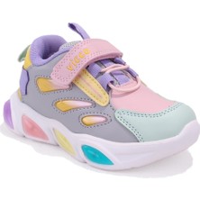 Vicco Lamb 346P25K227 Gümüş Ortopedik  Günlük Kız Çocuk Spor Ayakkabı