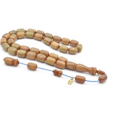 Hakkı Usta Imzalı Kapsül Kesim Gri Mavi Çekoslavak Katalin Tesbih