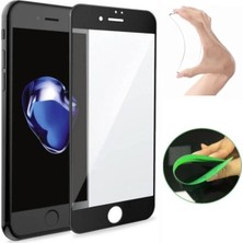Iphone 8 Plus Ekran Koruyucu Seramik Nano Cam Esnek Tam Full Kaplayan Kırılmaz Siyah