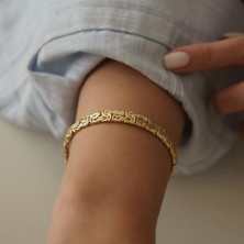 Ezme Kral Zincir Altın Bileklik