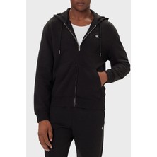 Calvin Klein Pamuklu Relaxed Fit Kapüşonlu Logolu Fermuarlı Sweat LV04RD240GUB1 Erkek Sweat LV04RD240G Ub1