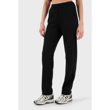 Emporio Armani Pamuklu Regular Fit Lastikli Bel Düz Paça Pantolon Bayan Pantolon EW001362 AF10002 UC001