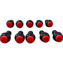 Universal Mini Anahtar Buton Kalıcı Kırmızı Düğme 05-Bu5-1r 10 Adet Fiyatı