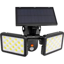 Sensörlü 36 Cob Ledli Solar Aydınlatmalı Duvar Lambası W770B