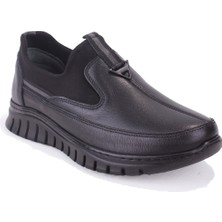 Dagoster DZA07-122044654 Siyah Ortopedik Günlük  Deri Kadın Ayakkabı