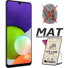 Samsung M22 A22 M32 A32 Mat Ekran Koruyucu Seramik Cam Nano Esnek Tam Kaplayan