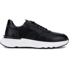 Tamer Tanca Erkek Hakiki Deri Siyah Sneakers & Spor Ayakkabı 298 3133-8226 Erk Ayk SK25-26 Sıyah