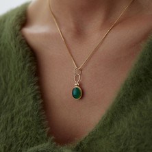 Green Firuze Stolle Kolye