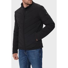 Guess Stretch Kapitoneli Regular Fit Dik Yaka Suya Dayanıklı Mont M4YL05WG9O2 Erkek Mont M4YL05 WG9O2 Jblk