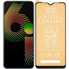 Oppo Realme 5i ve 6i Uyumlu Ekran Koruyucu Cam Mat Seramic 9d Full Kap