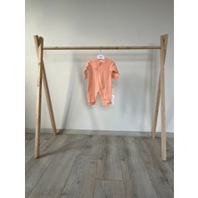 Fermuarlı Ribana Tulum-Turuncu/oranj
