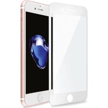 Uyumlu Iphone 7 Seramik Nano Beyaz Esnek Tam Full Kaplayan Kırılmaz Cam Ekran Koruyucu