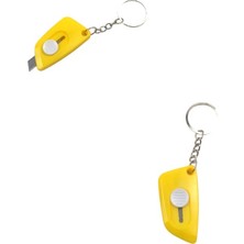 Minik Maket Bıçağı Anahtarlık (1 Adet) (Ebat: 5,5 cm x 2,9 Cm, Bıçak Boyut: 0,9 cm x 0,9 cm )