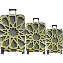 (My#12 Osmanlı) Valizler Için Kılıf Seti (Kabin Orta ve büyük)