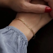 Ince Figaro Altın Bileklik