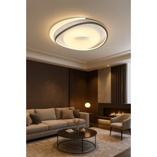 ESSLİGHT PALMİRA 50 LİK PLAFONYER LED AVİZE 3 RENK IŞIK MODLU (BEYAZ SARI GÜN IŞIĞI MODERN DEKORATİF AYDINLATMA