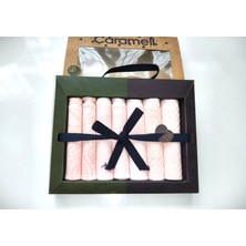 Caramell My Baby Kumsal Coton 7li Bebek Ağız Silme Mendili Yeni Sezon Mini Dantel 1894 pembe