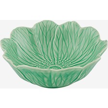 Bordallo Pinheiro Flora Yeşil Seramik Servis Kasesi 17 cm