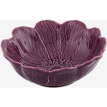 Bordallo Pinheiro Flora Mor Seramik Servis Kasesi 17 cm